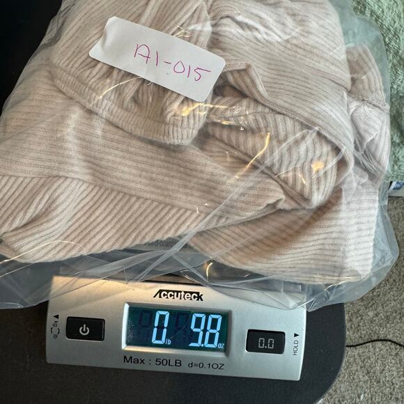 Open Edit L Beige Ribbed Button Front Cardigan Sweater Nordstrom $89 NWT - Picture 9 of 9